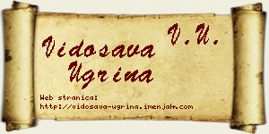 Vidosava Ugrina vizit kartica